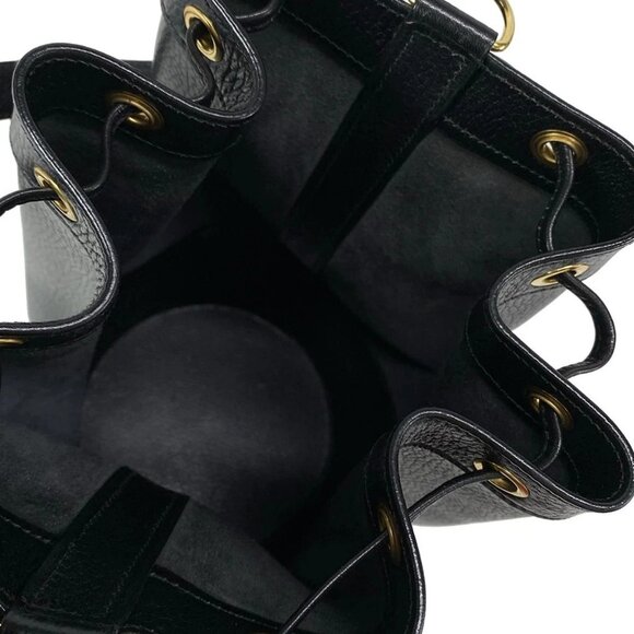 Auth HERMES Standee Black Vachette Grainee Des Ardennes Circle S Shoulder Bag - Picture 16 of 16